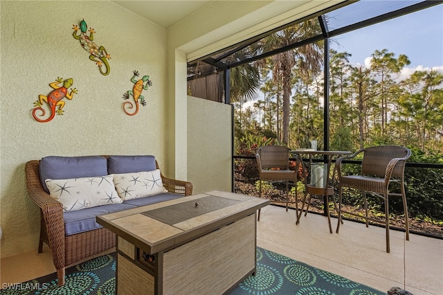 view of sunroom / solarium