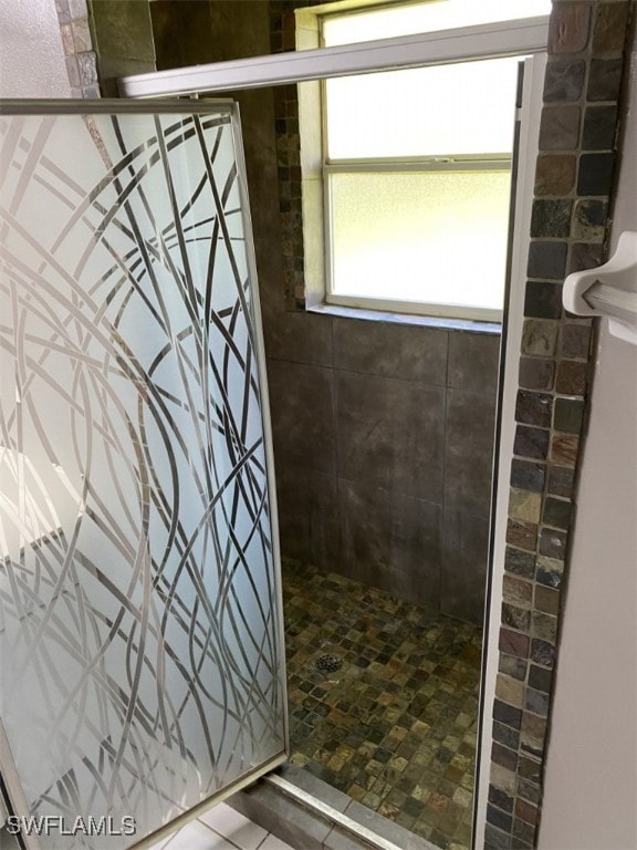 bathroom with walk in shower