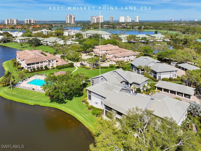 4021 Whiskey Pointe Ln Unit 202, Bonita Springs, FL 34134 - bird's eye view of a large body of water