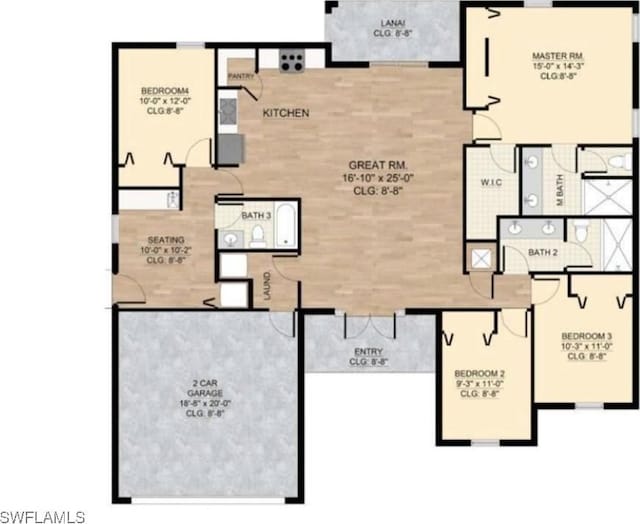 1825 Lindenwood Dr, Lehigh Acres, FL 33972 - view of layout