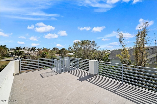 view of patio / terrace featuring a balcony