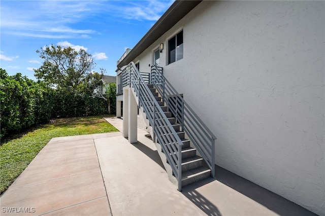 view of stairs