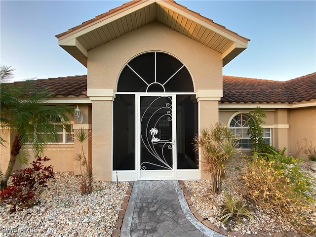 view of entrance to property