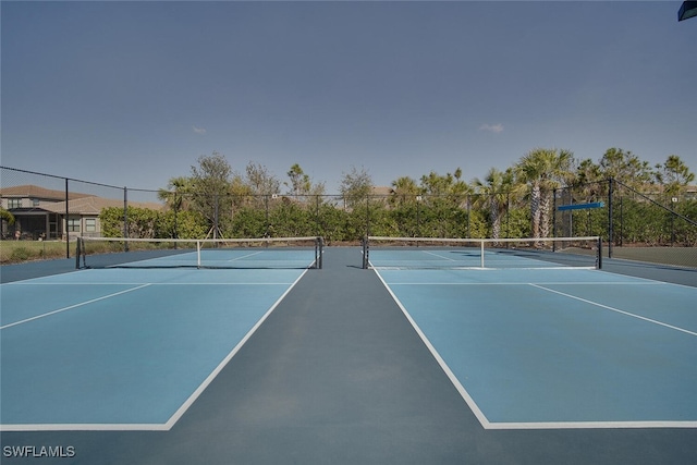 view of tennis court