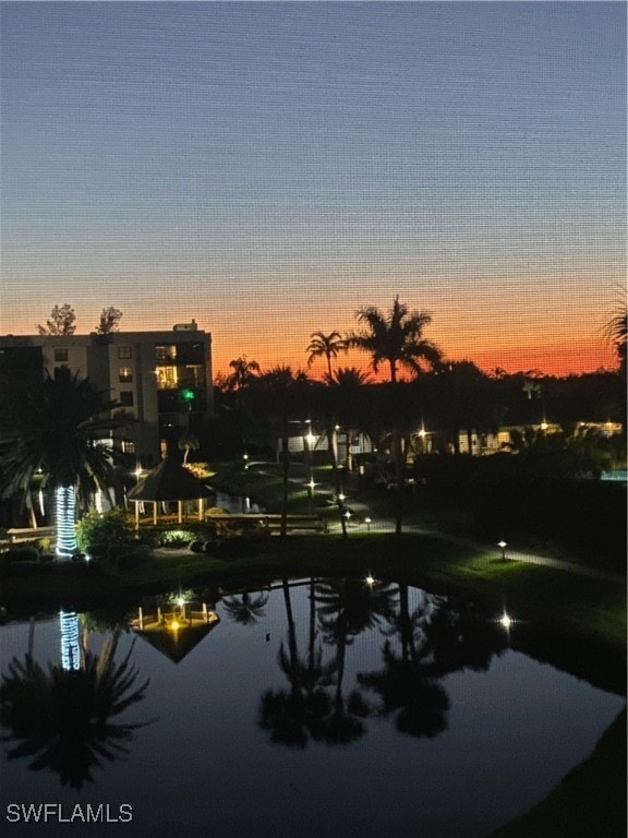 view of water feature