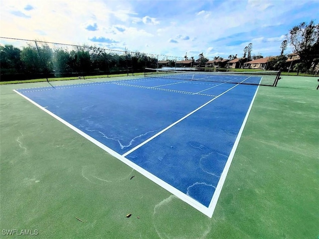 view of tennis court