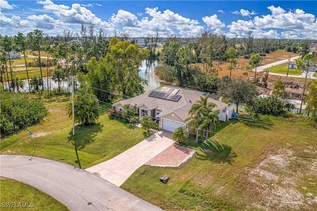 3922 NE 23rd Pl, Cape Coral, FL 33909 - drone / aerial view featuring a water view