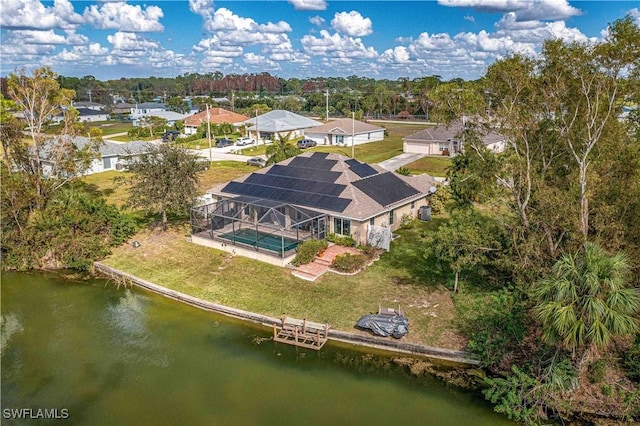 3922 NE 23rd Pl, Cape Coral, FL 33909 - aerial view with a water view