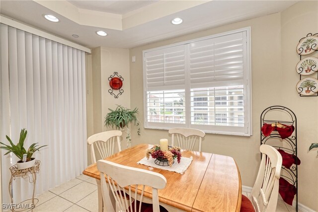1105 Van Loon Commons Cir Unit 301, Cape Coral, FL 33909 - tiled dining room with recessed lighting
