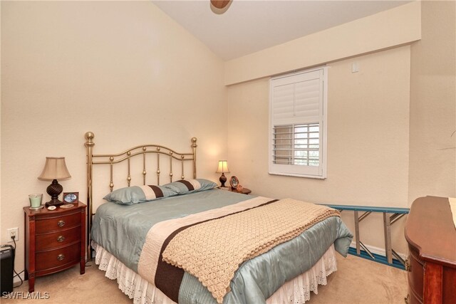 1105 Van Loon Commons Cir Unit 301, Cape Coral, FL 33909 - bedroom featuring carpet flooring and vaulted ceiling