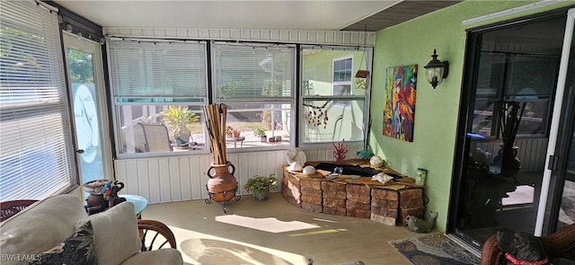 view of sunroom / solarium