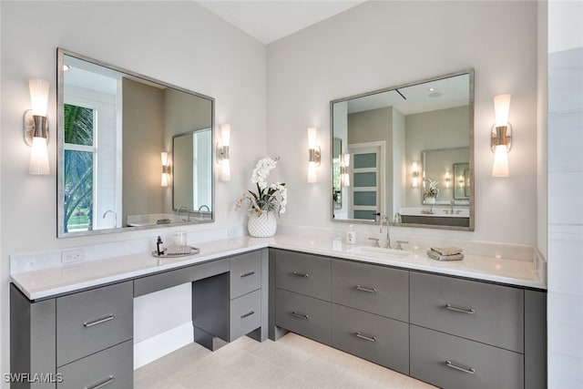 bathroom featuring vanity