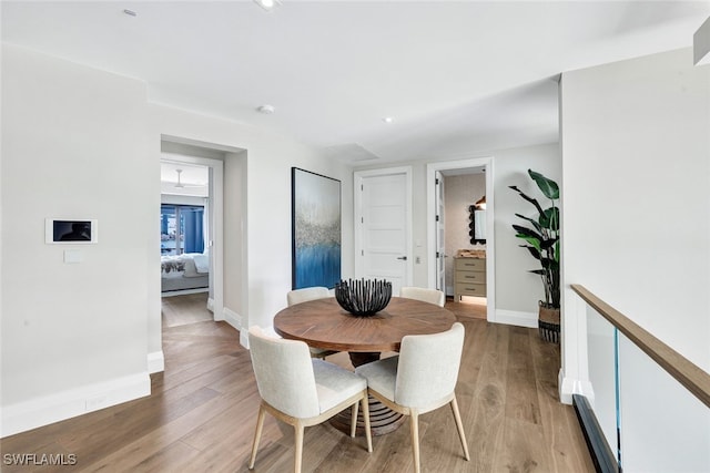 dining room featuring hardwood / wood-style floors