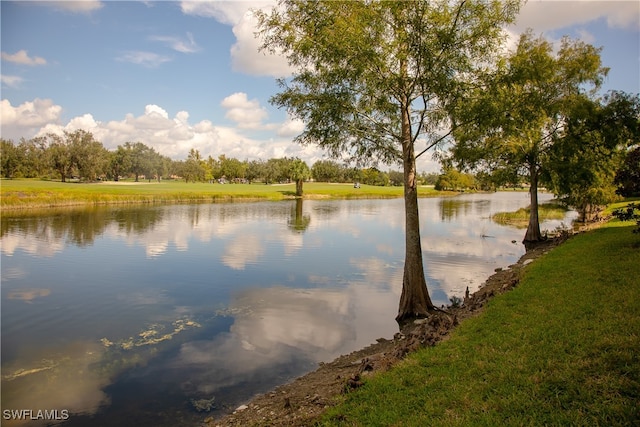 view of water feature