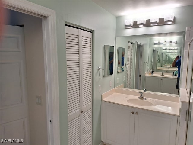 bathroom featuring vanity