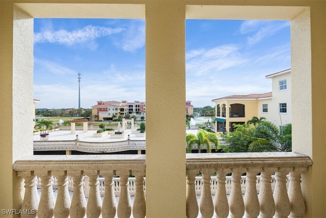 view of balcony