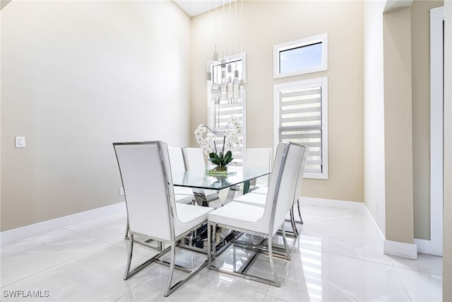 view of dining room