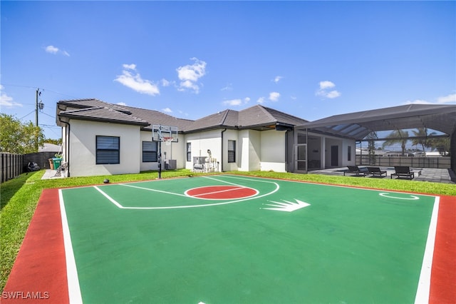 view of basketball court