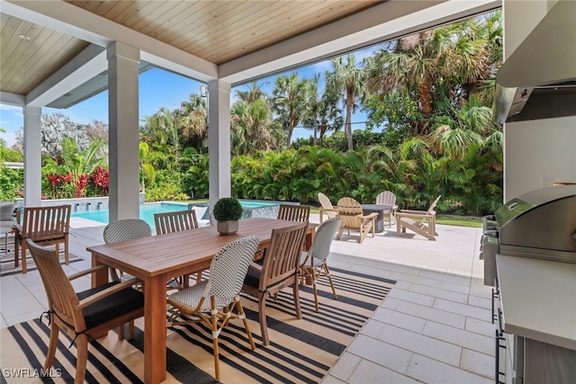 view of patio / terrace with grilling area