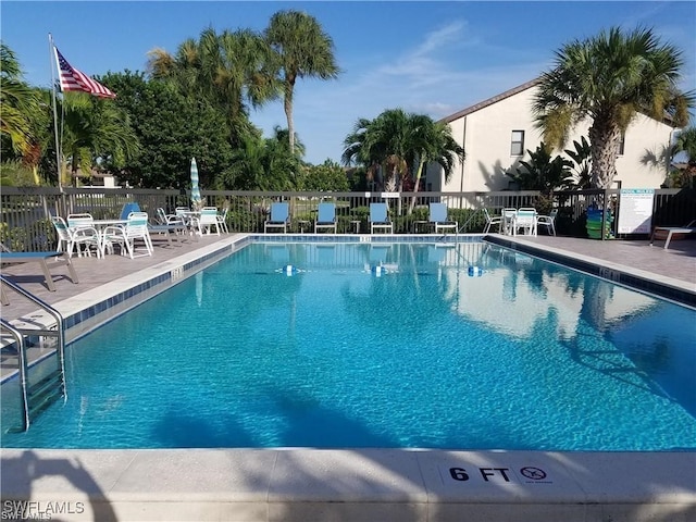 view of pool with a patio area