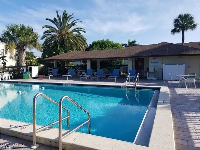 view of pool with a patio area