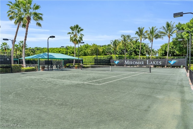 view of tennis court