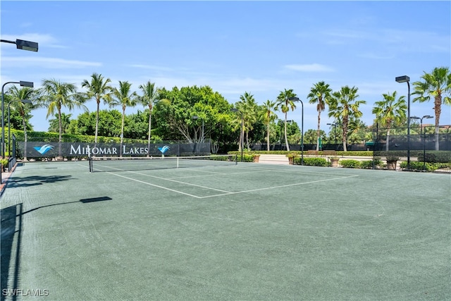 view of tennis court