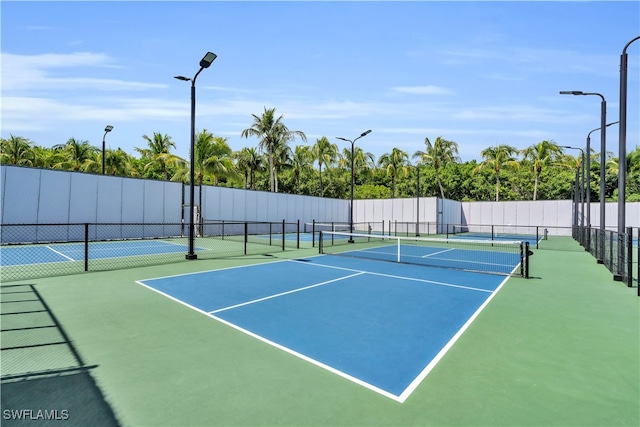 view of sport court