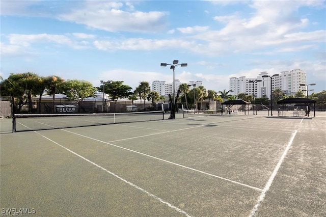 view of sport court