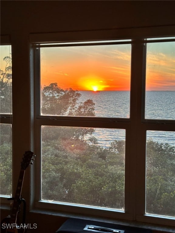 room details with a water view