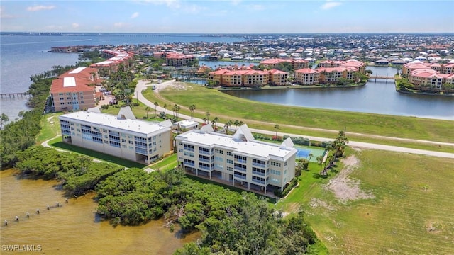 101 N Marion Ct Unit 122, Punta Gorda, FL 33950 - drone / aerial view of a nearby body of water and apartment complex / building