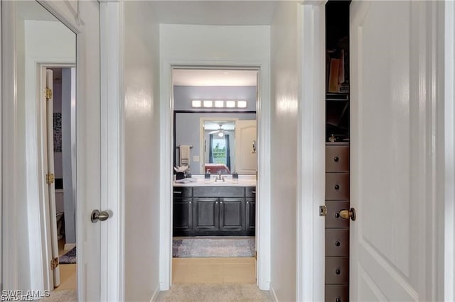 bathroom with vanity