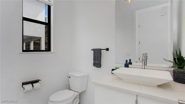 3016 Van Buren Ave, Naples, FL 34112 - half bath with toilet, vanity, and baseboards