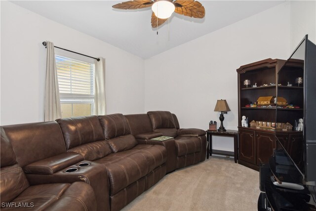 176 Venus Cay Cay, Naples, FL 34114 - living room with ceiling fan and light carpet
