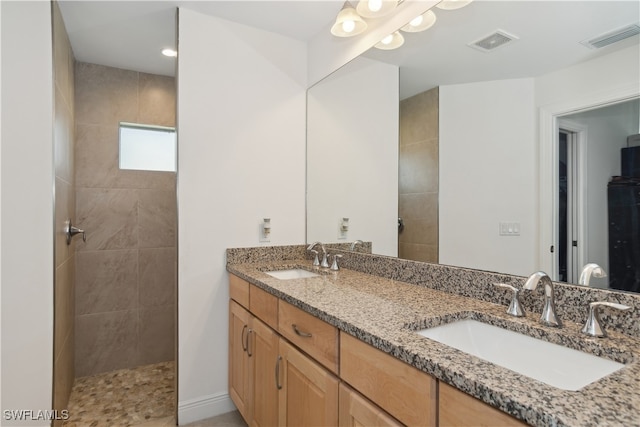 176 Venus Cay Cay, Naples, FL 34114 - bathroom with vanity and a tile shower