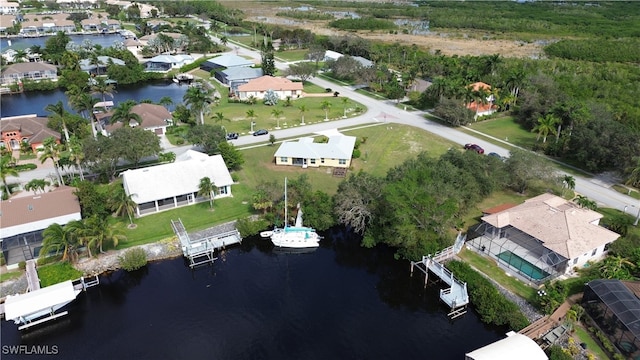 176 Venus Cay Cay, Naples, FL 34114 - drone / aerial view with a water view