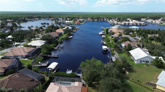 176 Venus Cay Cay, Naples, FL 34114 - drone / aerial view featuring a water view