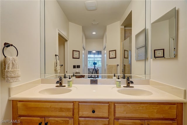 bathroom featuring vanity