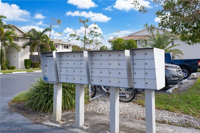 view of community with a mail area