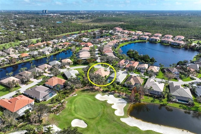 8921 Crown Colony Blvd, Fort Myers, FL 33908 - aerial view of property's location with nearby suburban area and a large body of water