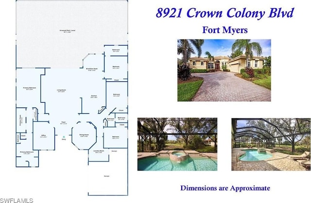 8921 Crown Colony Blvd, Fort Myers, FL 33908 - home floor plan