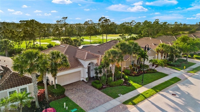 drone / aerial view featuring a residential view