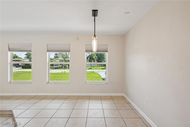 view of tiled empty room