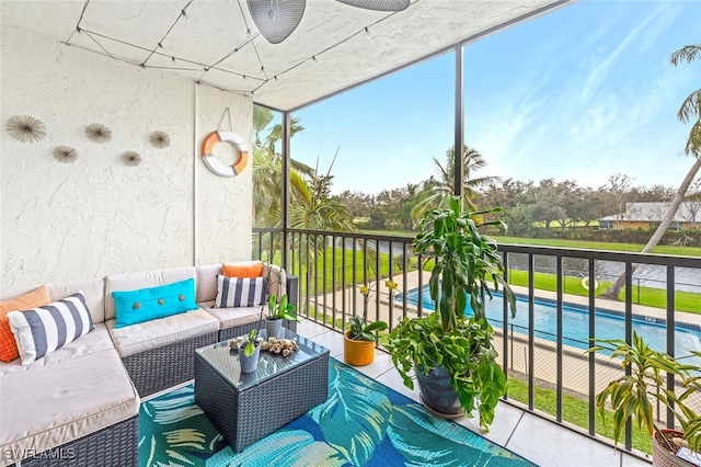 view of sunroom