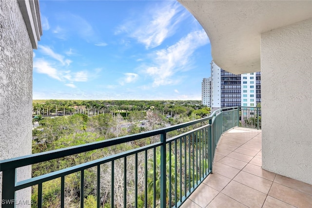 view of balcony