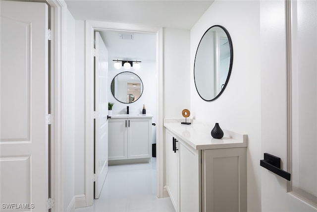 bathroom featuring vanity