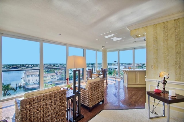 4031 Gulf Shore Blvd N Unit 8E, Naples, FL 34103 - interior space featuring a water view