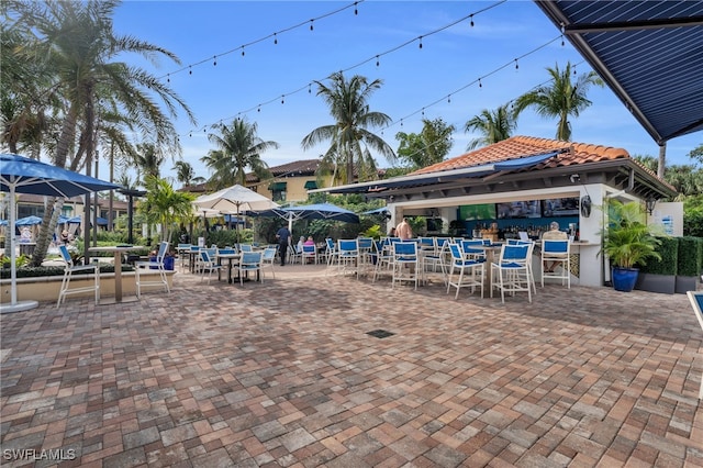 exterior space with a patio