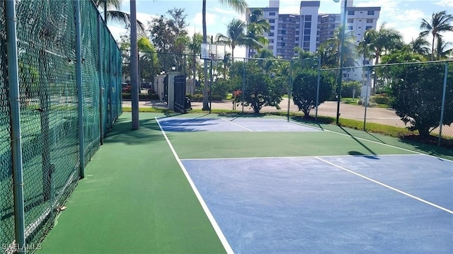 view of basketball court