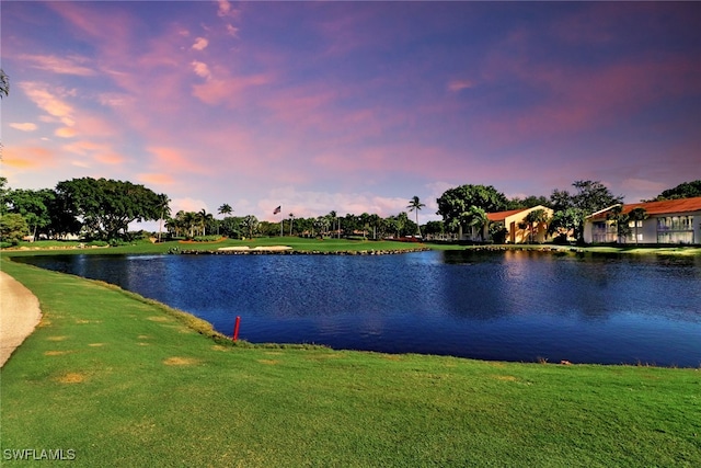 view of water feature